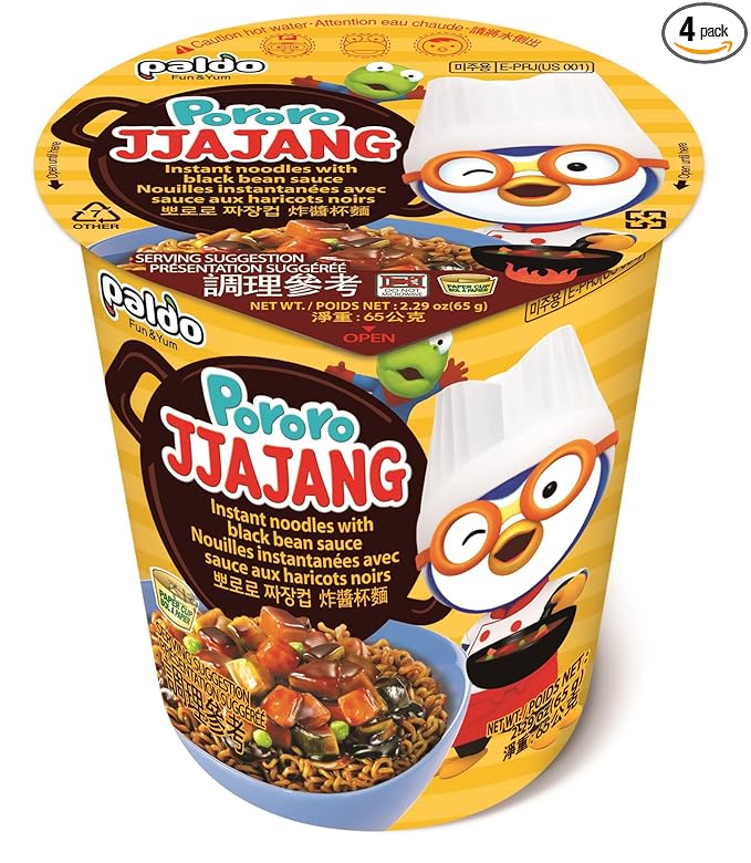 PALDO Pororo Jjajangmyeon Cup 77g x 16